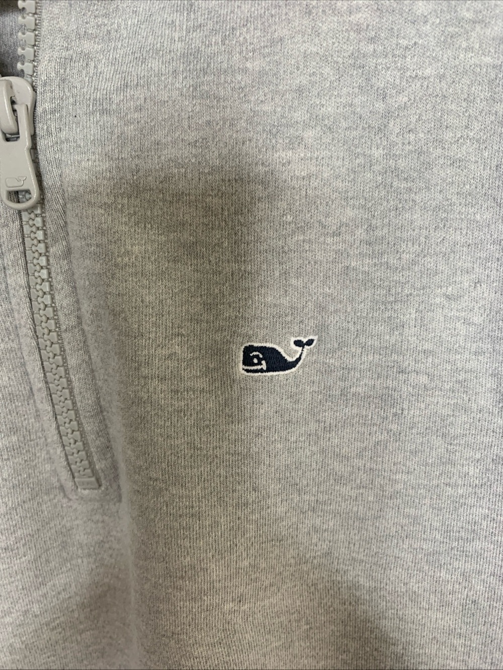 Vineyard Vines Quarter Zip Pull Over Plaid Shoulder Classic Preppy Size Large - Picture 5 of 12